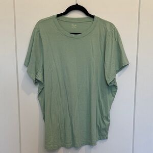 Madewell Sage Green Classic Short Sleeve Tee. 1X.